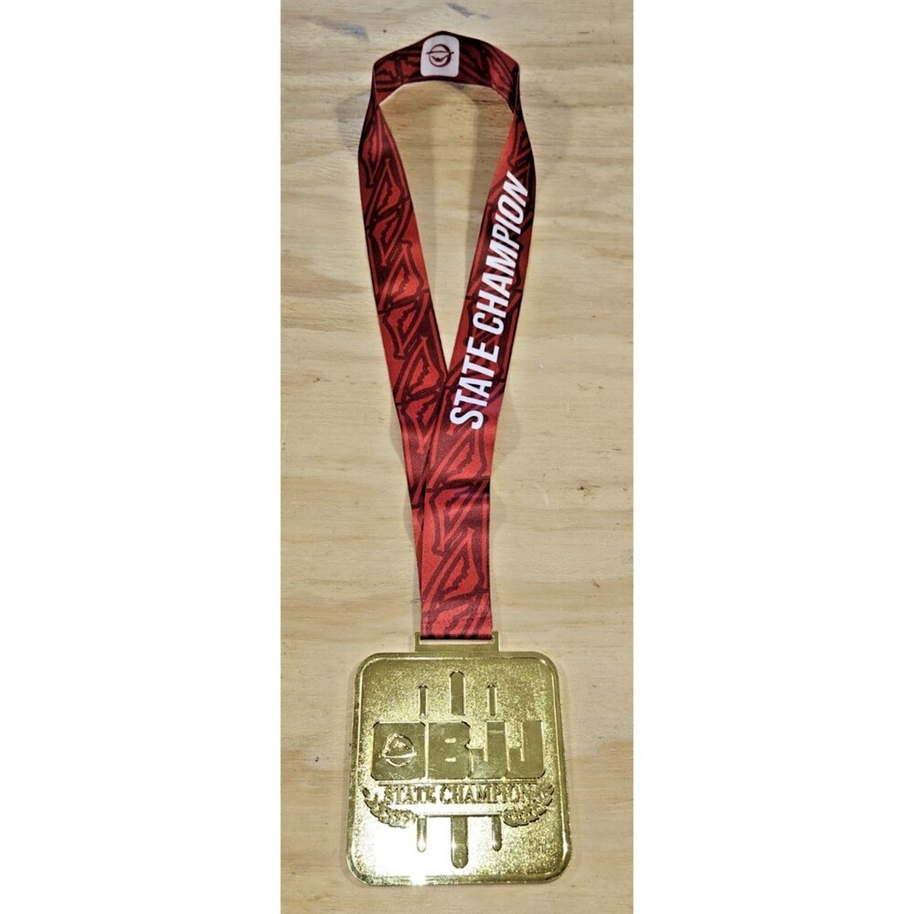 FUJI BJJ State Champion Gold Medal Brazilian Jiu Jitsu Red Strap arkansas